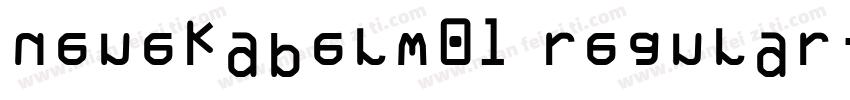 neuekabelw01 regular字体转换
